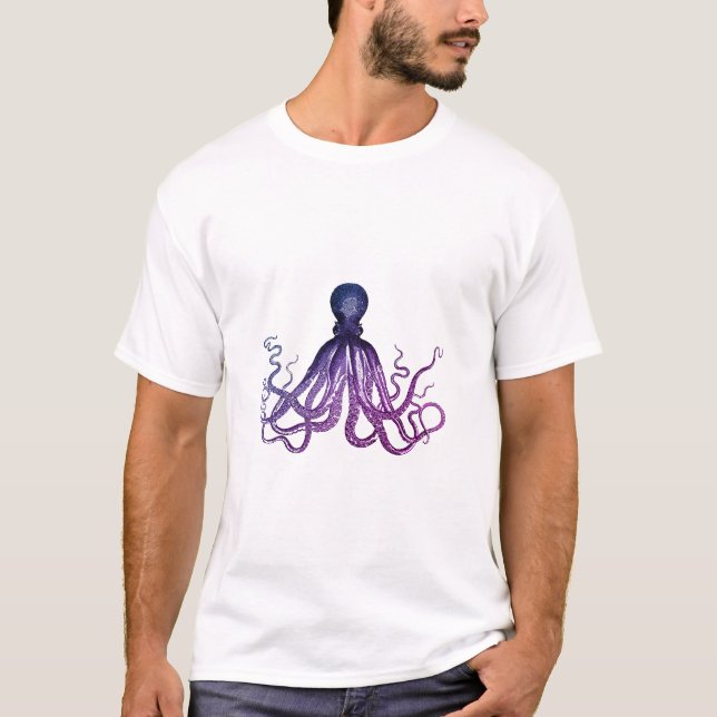 Vintage Octopus Sealife  T-Shirt (Front)