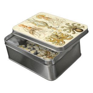 Vintage Octopus Squid Gamochonia by Ernst Haeckel Jigsaw Puzzle