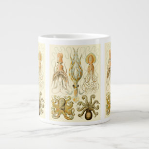 Vintage Octopus Squid Gamochonia by Ernst Haeckel Large Coffee Mug