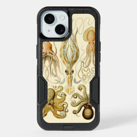 Vintage Octopus Squid Gamochonia By Ernst Haeckel Iphone 15 Case