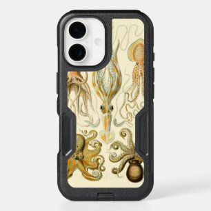 Vintage Octopus Squid Gamochonia by Ernst Haeckel iPhone 16 Case