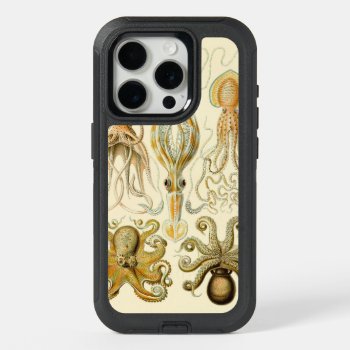 Vintage Octopus Squid Gamochonia By Ernst Haeckel Iphone 15 Pro Case by Ernst_Haeckel_Art at Zazzle