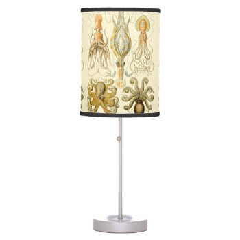 Vintage Octopus Squid Gamochonia By Ernst Haeckel Table Lamp by Ernst_Haeckel_Art at Zazzle