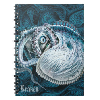 Vintage Octopus Squid Nautilus Argonaut Name Notebook