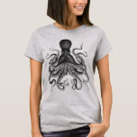 Vintage Octopus T-shirt at Zazzle