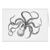 Vintage Octopus Template (Front Horizontal)