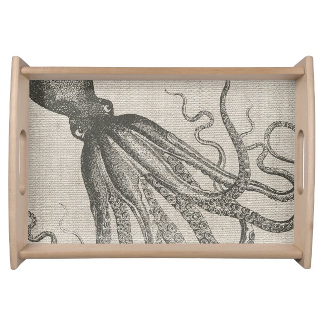 Vintage Octopus Tentacles Serving Tray (Front)