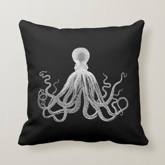 happy and sad octopus pillow