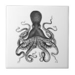 Vintage Octopus Tile at Zazzle