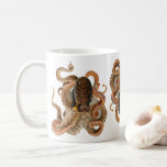 Vintage Octopus Vulgaris, Marine Life Animals Coffee Mug