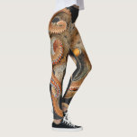 Vintage Octopus Vulgaris, Marine Life Animals Leggings