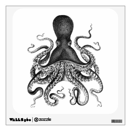 Vintage Octopus Wall Decal