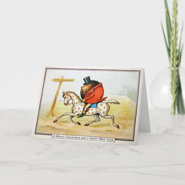 Vintage Odd Christmas Meet Card (Front)