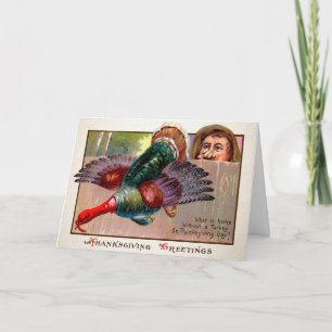 Vintage Odd Thanksgiving Card