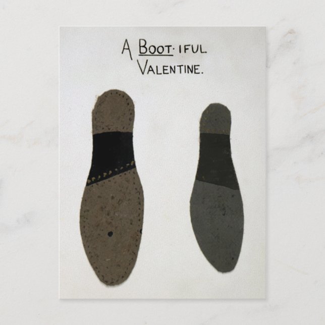 Vintage Odd Valentines Day Postcard (Front)