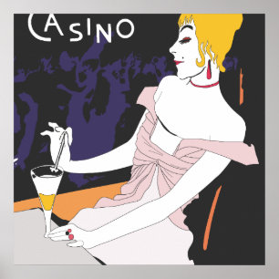Vintage Odeon Casino Print Poster