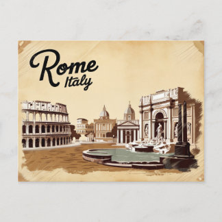 Vintage of Rome, Italy Postcard