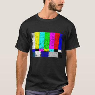 Vintage Off Air Tv Color Bars Retro TV T-Shirt