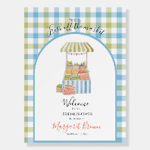 Vintage off the market Bridal shower Welcome