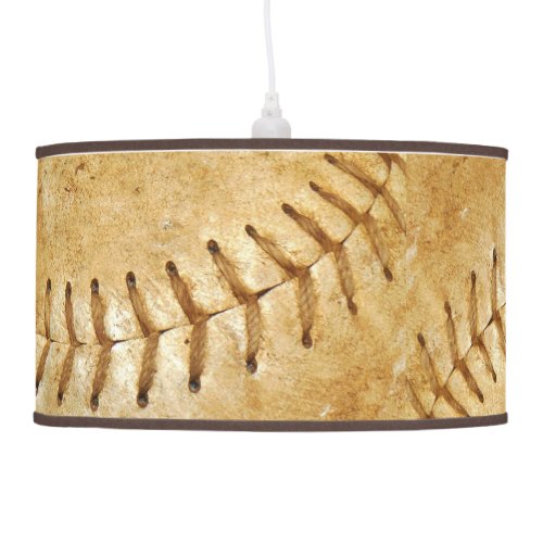 Vintage off White Baseball Pendant Lamp