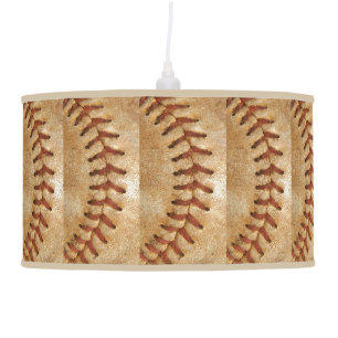 Vintage Off White Baseball red stitching Pendant Lamp