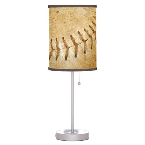 Vintage off White Baseball Table Lamp