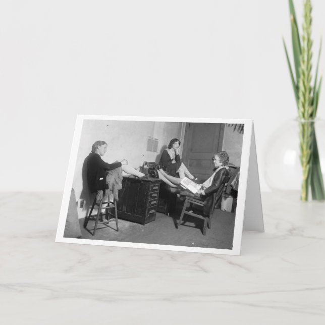 Vintage Office - Good Friends at Work, Card (Front)