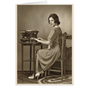 Vintage Office - Needs a Vacation, Cards
