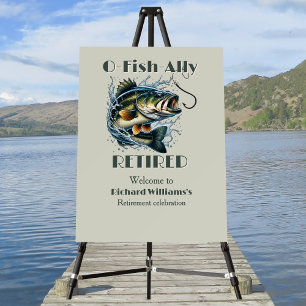 Vintage OFishAlly Retired Big Fish Take The Bait Foam Board