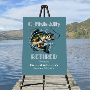 Vintage OFishAlly Retired Big Fish Take The Bait Foam Board