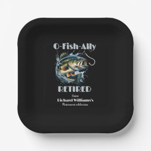 Vintage OFishAlly Retired Big Fish Take The Bait Paper Plates