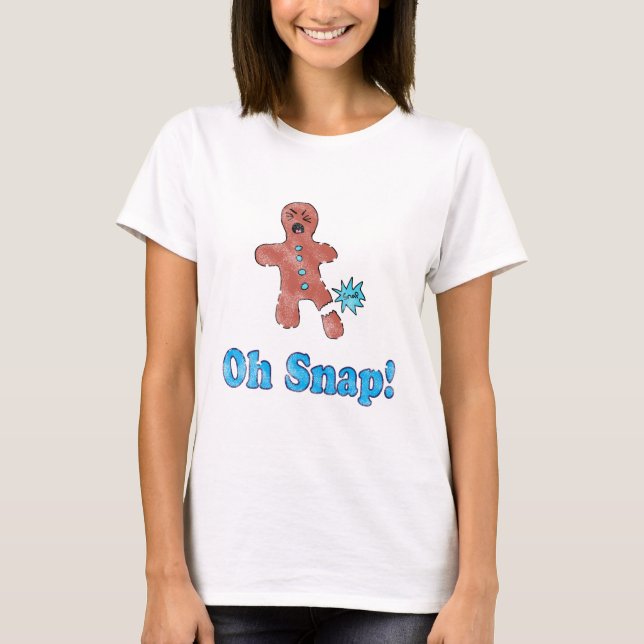 Vintage Oh Snap Gingerbread Man Shirt (Front)
