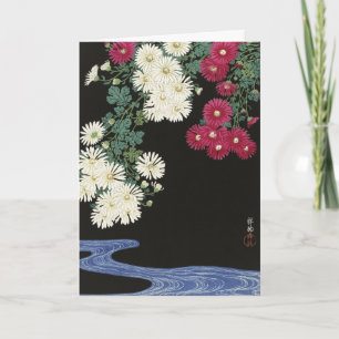 Vintage Ohara Koson Chrysanthemum Art Card