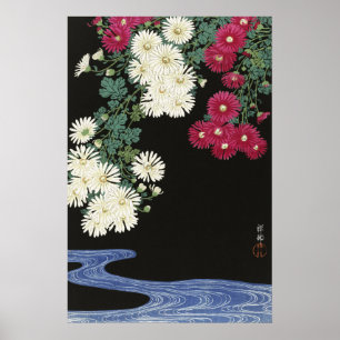Vintage Ohara Koson Chrysanthemum Art Poster