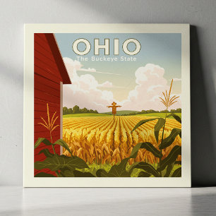 Vintage Ohio Ceramic Tile