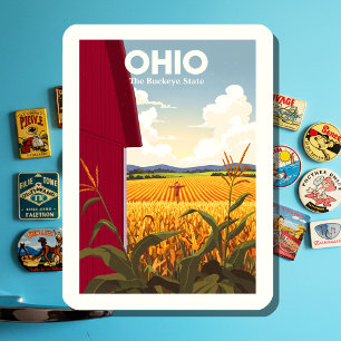 Vintage Ohio Magnet