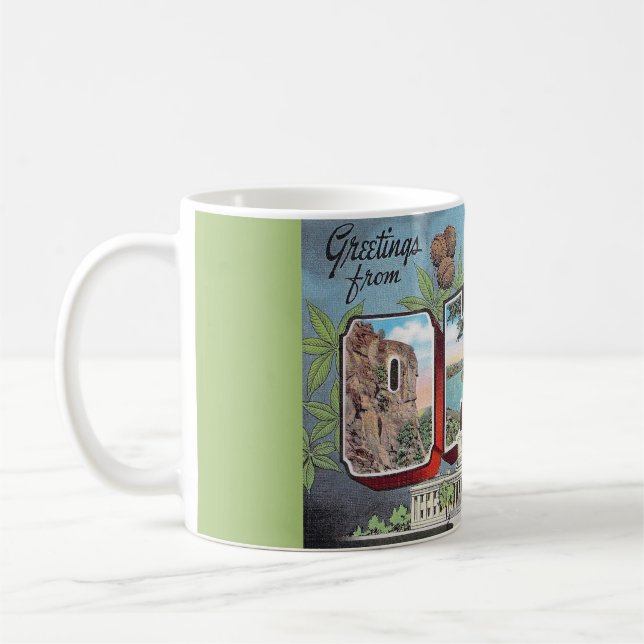 Vintage Ohio Postcard Mug (Left)