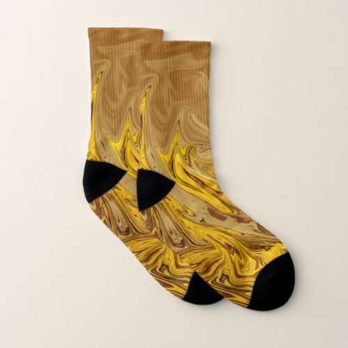 Vintage Oil Painting  Best modern abstract art Socks