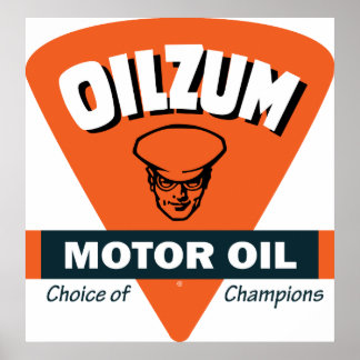 Vintage Oilzum motor oil sign