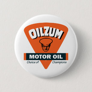 Vintage Oilzum motor oil sign Button