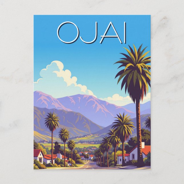 Vintage Ojai California Postcard (Front)