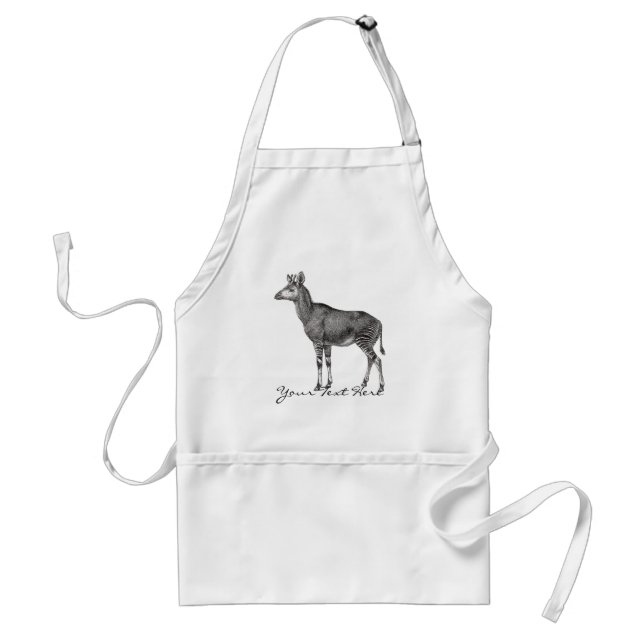 Vintage Okapi Adult Apron (Front)