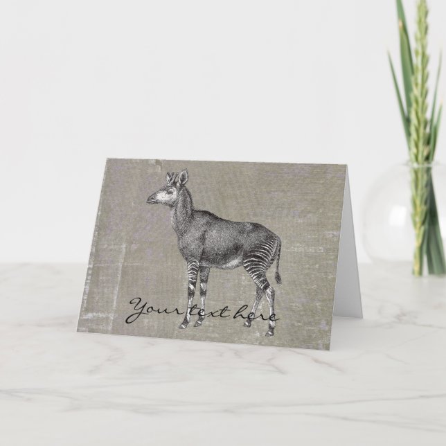 Vintage Okapi Card (Front)