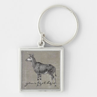 Vintage Okapi Keychain