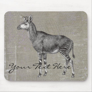 Vintage Okapi Mouse Pad