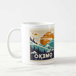 Vintage Okemo Winter Getaway Mug - Retro Ski Charm