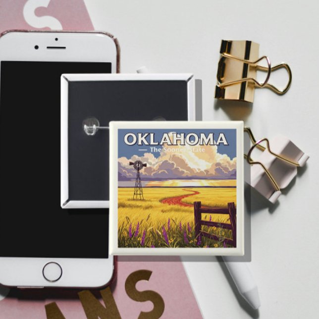 Vintage Oklahoma Button (Creator Uploaded)