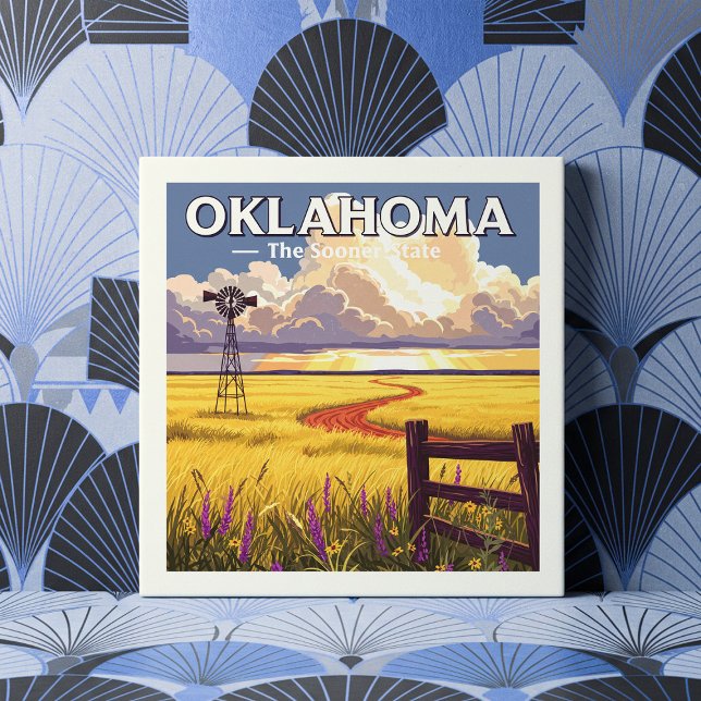  Vintage Oklahoma Ceramic Tile (Creator Uploaded)