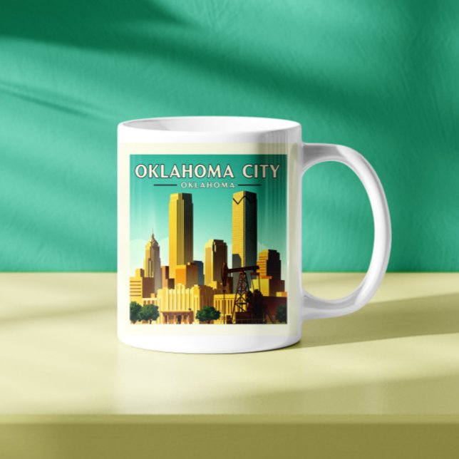 Vintage Oklahoma City Oklahoma Coffee Mug (Creator Uploaded)