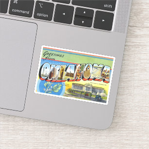 Vintage Oklahoma Custom-Cut Vinyl Sticker